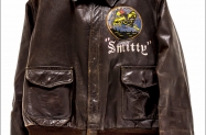 A-2 Bomber Jacket that belonged to Frederick G. Smith, 100th Bomb Group, 351st Bomb Squadron.