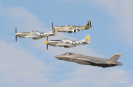 Air-Force-Heritage-Flight-three-North-American-P-51-Mustangs-and-a-Lockheed-Martin-F-35-Lightning-II