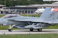 No.6 Squadron Growler Taxis at Diamond Shield March '19. #Growler #No6Squadron #RAAF #EA18G