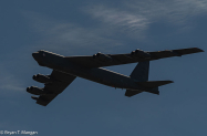 A B-52H of the Air Force Reserve Command's 370th Bomb Wing from Barksdale AFB in Louisiana did a single fly-past during the Saturday show.  (The light from the 14 Oct 2023 Annular Eclipse created some specific challenges, but we do what we can...)