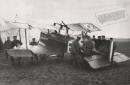 SE.5a Hisso B619 of 2 Sqn AFC. 2Lt GC Logan shot down by Lt Pippart of Jasta 19 & made POW 21 Feb 1918. Note the white E on the left wing (Wingnut Wings)